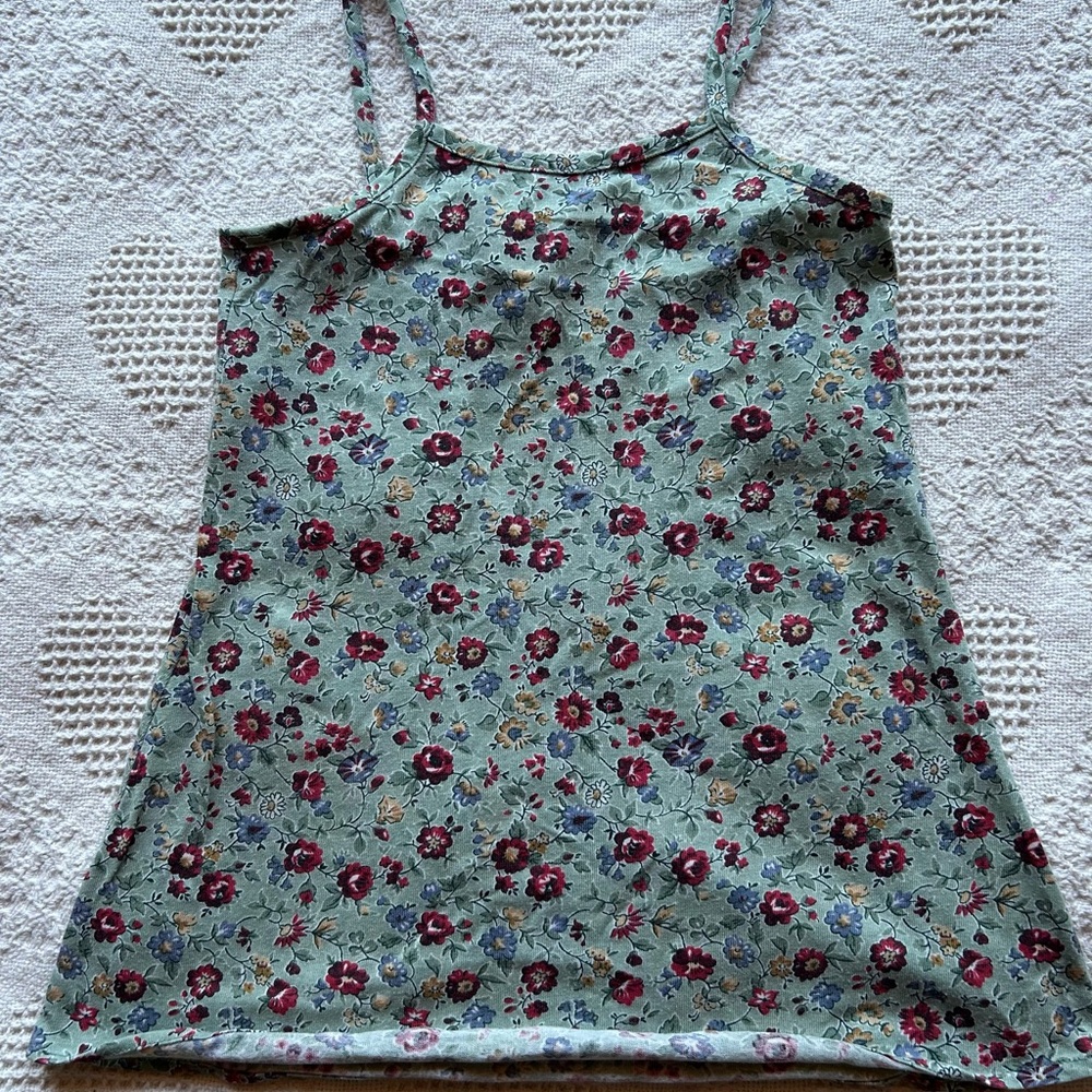Floral Print Kids Tank Top